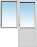 Окно+балконная дверь