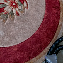 Химчистка ковра от въевшихся пятен до - фото